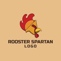Rooster Spartan Logo, Suitable for All your business vector