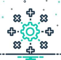 mix icon for system vector