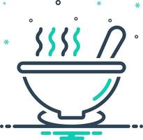 mix icon for soup vector