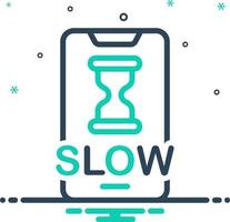 mix icon for slow vector