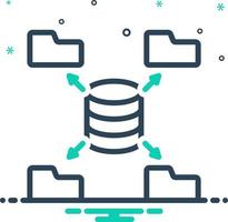 mix icon for source vector