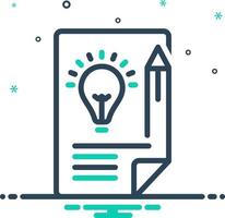 mix icon for brief vector