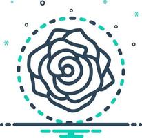 mix icon for rose vector