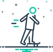 mix icon for skating vector