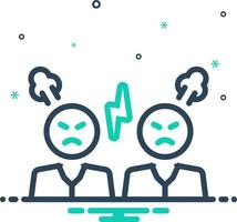 mix icon for argue vector