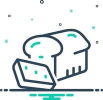 mix icon for slice vector