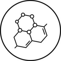 icono de vector de molécula