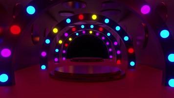 Colorful Light Tunnel video