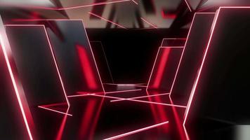 abstrakt Neon- Tunnel Hintergrund Schleife video