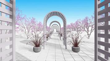 Abstract Minimal Garden Background Loop video