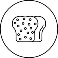icono de vector de tostadas