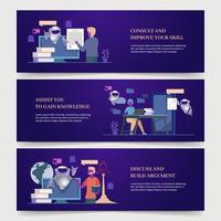 Artificial Intelligence Banner Template vector