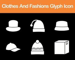 Clothes And Fashions Vector Icon Set