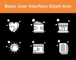 Basic User Interface Vector Icon Set