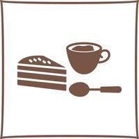 icono de vector de café servido