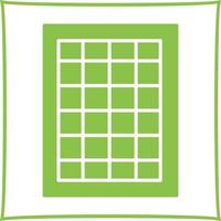 Table of Rates Vector Icon