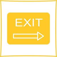 Unique Exit Vector Icon