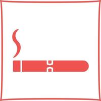 Unique Lit Cigar Vector Icon