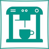 icono de vector de máquina de café único