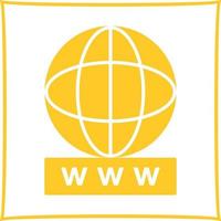 Unique World Wide Web Vector Icon