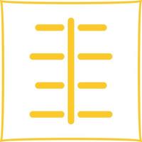Unique Center Align Vector Icon