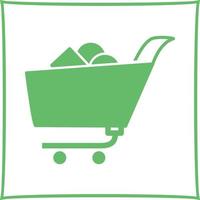 Unique Shopping Cart II Vector Icon