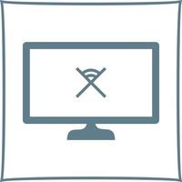 Unique Disconnected Network Vector Icon