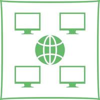 Unique Company Network Vector Icon