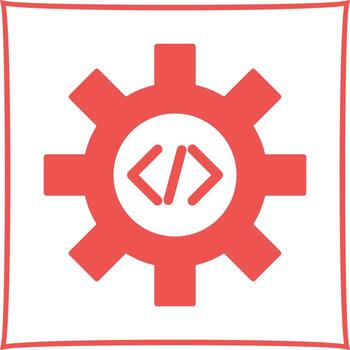 icono de vector de optimización de código único