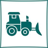 Industrial Tractor Vector Icon