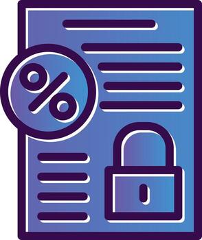 Fixed Interest Vector Icon Design