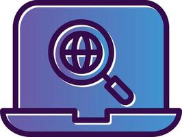 Internet Research Vector Icon Design