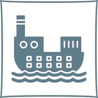 Cargo Ship Vector Icon