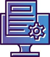 Content Management System Vector Icon Design