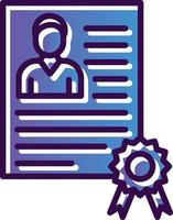 Employee Qualification Vector Icon Design