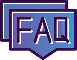 Faq Vector Icon Design