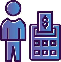 Accountant Vector Icon Design