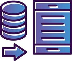Data Portability Vector Icon Design