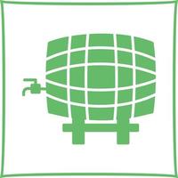 Barrel with Tap Vector Icon