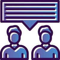 Discussion Vector Icon Design