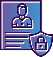 Privacy Policy Template Vector Icon Design