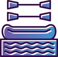 Rafting Vector Icon Design