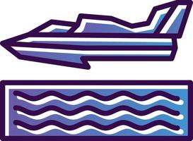 Hydroplane Racing Vector Icon Design