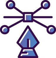 Arch Point And Pen Vector Icon Design