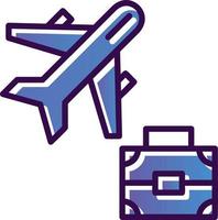 Business Trip Vector Icon Design