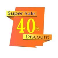 40 percent discount Super sale Vector stickers for shop