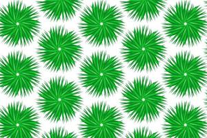 seamless pattern with green leaves flower vector