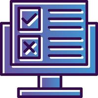 Online Survey Vector Icon Design