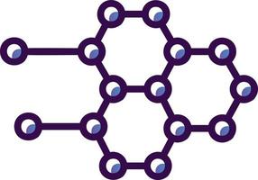 Molecular Structure Vector Icon Design