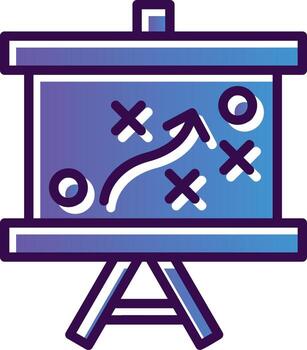 Contra Strategy Vector Icon Design